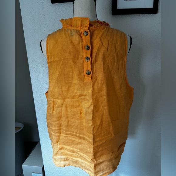 J.Crew Fleur top in linen - Picture 3 of 8